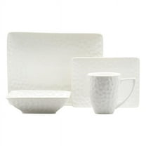 Vanilla Marble Rectangular Dinner Set - 16 Piece