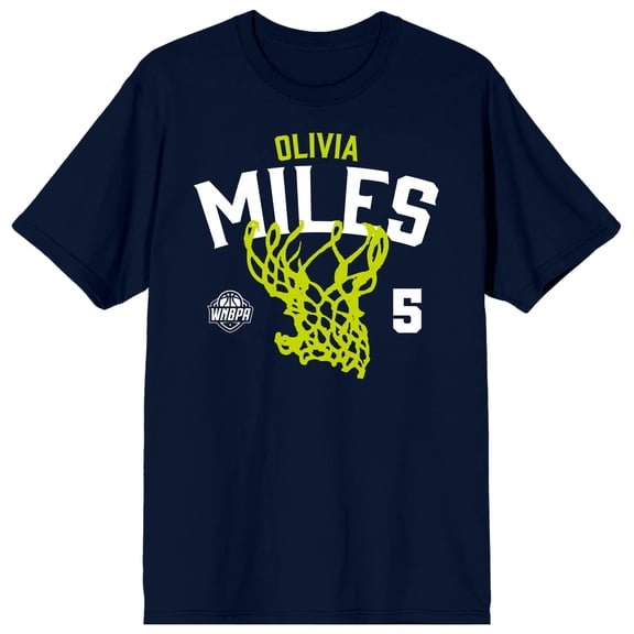 WNBPA Olivia Miles Number 5 Graphic Tee for Men-Small