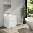 thumbnail image 3 of Design House 590976 Wyndham 2-Door Bathroom Vanity with Cultured Marble 4" Centerset White on White Vanity Top, Unassembled, 31x22, White, 3 of 21