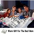 thumbnail image 3 of Gifts for Mom Blanket Mother's Day Birthday Gifts for Mom Throw Blanket Soft Warm Blankets Gift for Mom from Daughter Son 50"X40", 3 of 5