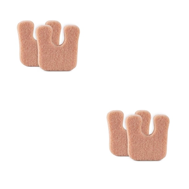 Almohadillas para callos Vogacara 30 pares en forma de U Color de piel 2piezas