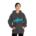 thumbnail image 6 of Shark Spell Out Hoodie Unisex Heavy Blend™ Hooded Sweatshirt, 6 of 9