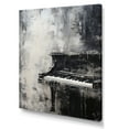 thumbnail image 2 of Designart "Midnight Minimalist Piano Harmony I" Music Wall Art Living Room, 2 of 7