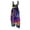 21# Purple Pink, variant on Women's Halloween Jumpsuits 2026 Spaghetti Strap Linen Rompers Wide Leg Floral Print Overalls with Pockets