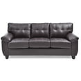 thumbnail image 3 of Modern Sofa with Pocket Coil Seating - Faux Leather Living Room Couch, 78 Inch, 3 of 5