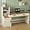 Antique White, variant on YOMILUVE 60'' Farmhouse Computer Desk with Drawers, Home Office Desk with Bookcase, Vanity Desk Writing Study Table with Storage, Antique White