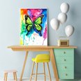 thumbnail image 4 of Cuadros Decorativos 5D diamante pintura arco iris mariposa completo redondo taladro mosaico diamantes de imitación Sywqhk Nuevos Originales, 4 of 9