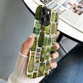 thumbnail image 6 of Case for iPhone 13 Pro Max, Green Pickle Collage Pattern Phone Case, Trendy Frosted Silicone Shockproof Cover for Girl Women, 6 of 7