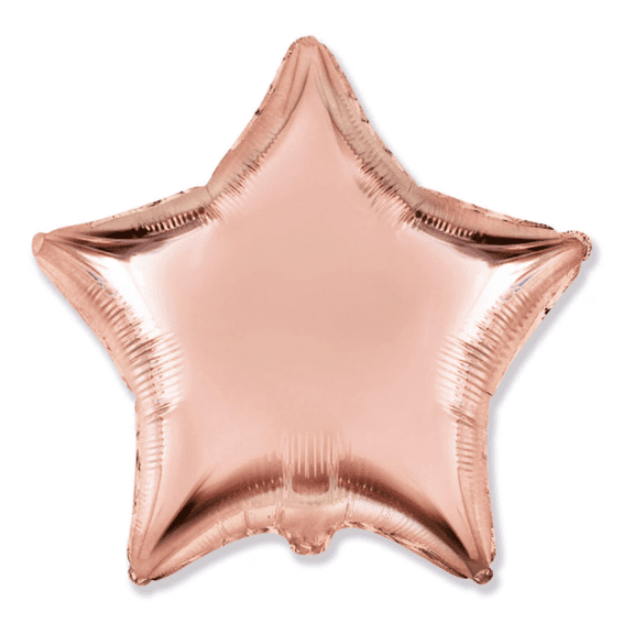 Brava - Rose Gold Star Foil Balloon (18 in.)
