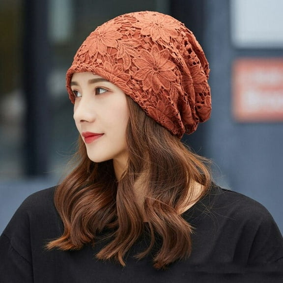 YooGuoGuo Women Beanies Ladies Solid Beanie Hat Hip Hop Cap Spring Autumn Lace Skullies Beanies Female Slouch Beanie Cap Women Hat