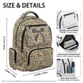 thumbnail image 7 of Yspwyqan Backpack for Girls School, 17" Lightweight Multi-Pocket Daypack, Green Camo Bow Adjustable Straps Casual Bookbag for Elementary Primary Travel Back to School Gifts, 7 of 7