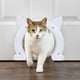 thumbnail image 3 of Puerta interior para puerta de gato, puerta para mascotas, orificio para puerta para perros, gatitos, fácil de instalar (blanco), 3 of 5