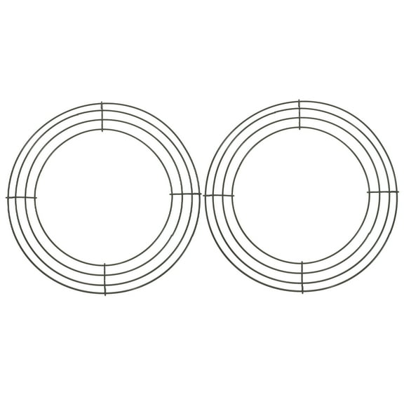 Raindrops Green Iron Wreath Frame for DIY Floral Crafts and Home Decor Projects Size 12 Inch 2 Pieces