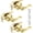 Polished Brass, variant on Black Entry Door Lever Exterior Entrance Door Handle with Lock and Key, Keyed Alike Door Lock Wave Style Black Front Door Handle, 2 Pack