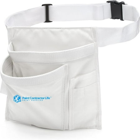 

Paint Contractor Life Tool Pouch 5-Pocket Single Side Tool Belt & Work Apron for Painters Carpenters and Builders