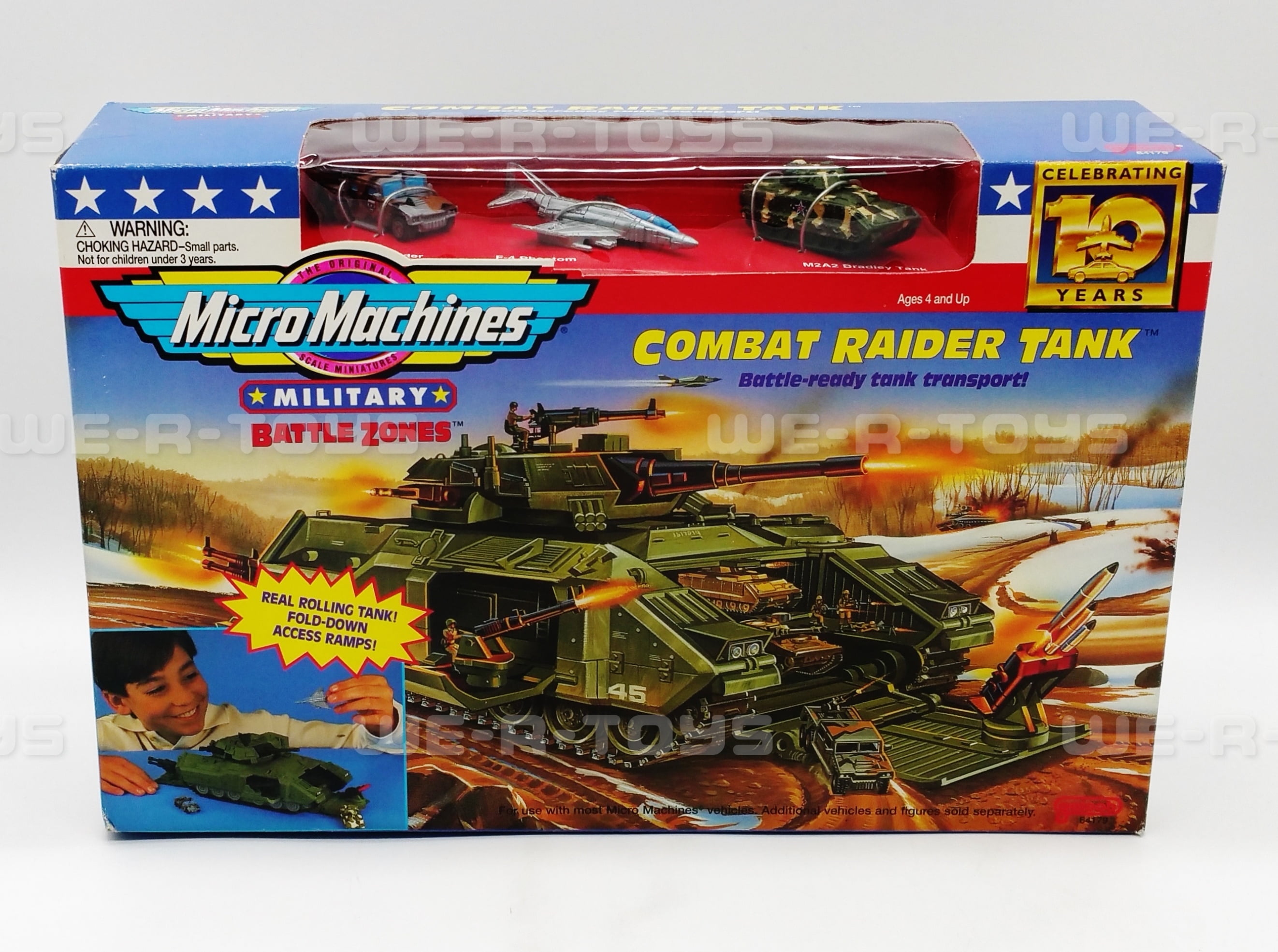 Micro Machines Military Battle Zones Combat Raider Tank Set Galoob 1996