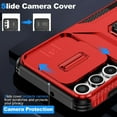 thumbnail image 5 of Funda para GANGXUN Samsung Galaxy A16 - Soporte metálico, Función magnética, Rojo, 5 of 5