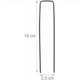 thumbnail image 4 of Paquete de 50 estacas de acero para carpas, 15 cm de largo, 3 mm de diámetro, anclajes de tierra plateados para jardines, 4 of 5
