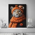 thumbnail image 2 of Mudket Framed Ready to Hang Cute Trendy Leopard Canvas Wall Art, Floral Cheetah Wall Art Pictures, Animal Print Room Decor for Bedroom and Living Room House Decor - 40"L x 28"W, 2 of 10