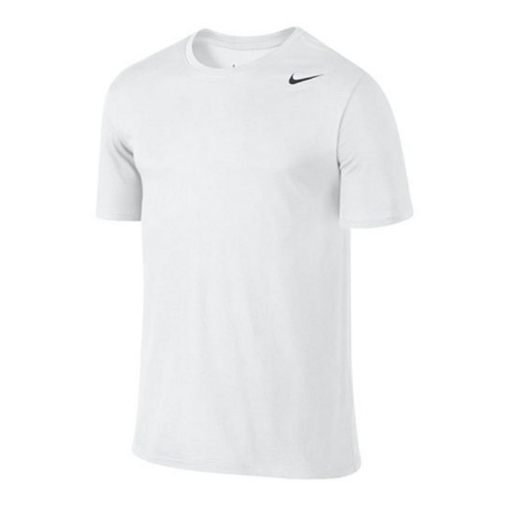 Nike - Nike Men's Dri-Fit Cotton Crew Neck T-Shirt White Small ...