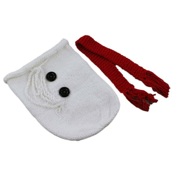 Accessoire Photo Extensible pour Nouveau-Né, Bonhomme de Neige, Enveloppe, Accessoires Photo pour Nourrisson, Accessoire Photo pour Bébé, Accessoires pour Bébé, Tricot, Sac de Couchage