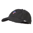 thumbnail image 2 of Cross Flag Embroidered Low Profile Dyed Cap - Black OSFM, 2 of 5