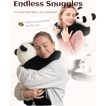 Weighted Stuffed Animal, Soft Huggable Plushie, Extra-Long Hugging Arms, Panda Sloth Bear Koala Raccoon Dinosaur for Comfort