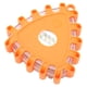 thumbnail image 1 of 3 Piezas Triángulo LED Bengalas de Carretera Luz de Seguridad de Emergencia en Carretera Kit de Luz de Advertencia Intermitente con Bolsa de Gancho de Base Magnética Naranja, 1 of 12