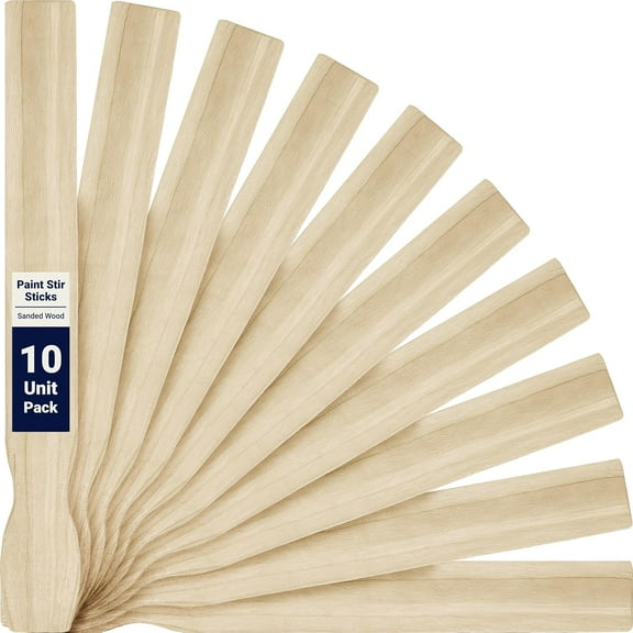 Pro Project Supply 21" Sanded Wood Stir Sticks for Mixing Epoxy or Paint, 1.45 lbs, 10 Pack