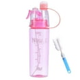 thumbnail image 2 of Riforla A Must Have Portable Spray Water Bottle for Summer Outdoor Use Creative Multifunctional Sports Water Bottle One Click Mist Friendly Materials Suitable for Hiking Running 1pc Pink B, 2 of 4