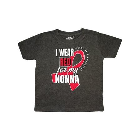 

Inktastic Sickle Cell Awareness I Wear Red For My Nonna Gift Toddler Boy or Toddler Girl T-Shirt