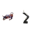 thumbnail image 1 of Figuras de toro de resina modernas, de arte coloridas, colección de esculturas de animales Feng Shui, estatuas, escalera de pensador, figura abs, 1 of 8