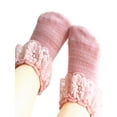 thumbnail image 1 of Gureui Kids Infant Baby Girls Christmas Cute Lace Socks,Solid Color Soft Elastic Ruffled Anklet Princess Socks, 1 of 4
