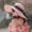Pink, variant on Yoodem Hat Women Big Brim Hat Sun Floppy Wide Brim Hats Bowknot Folding Beach Cap Coffee One Size
