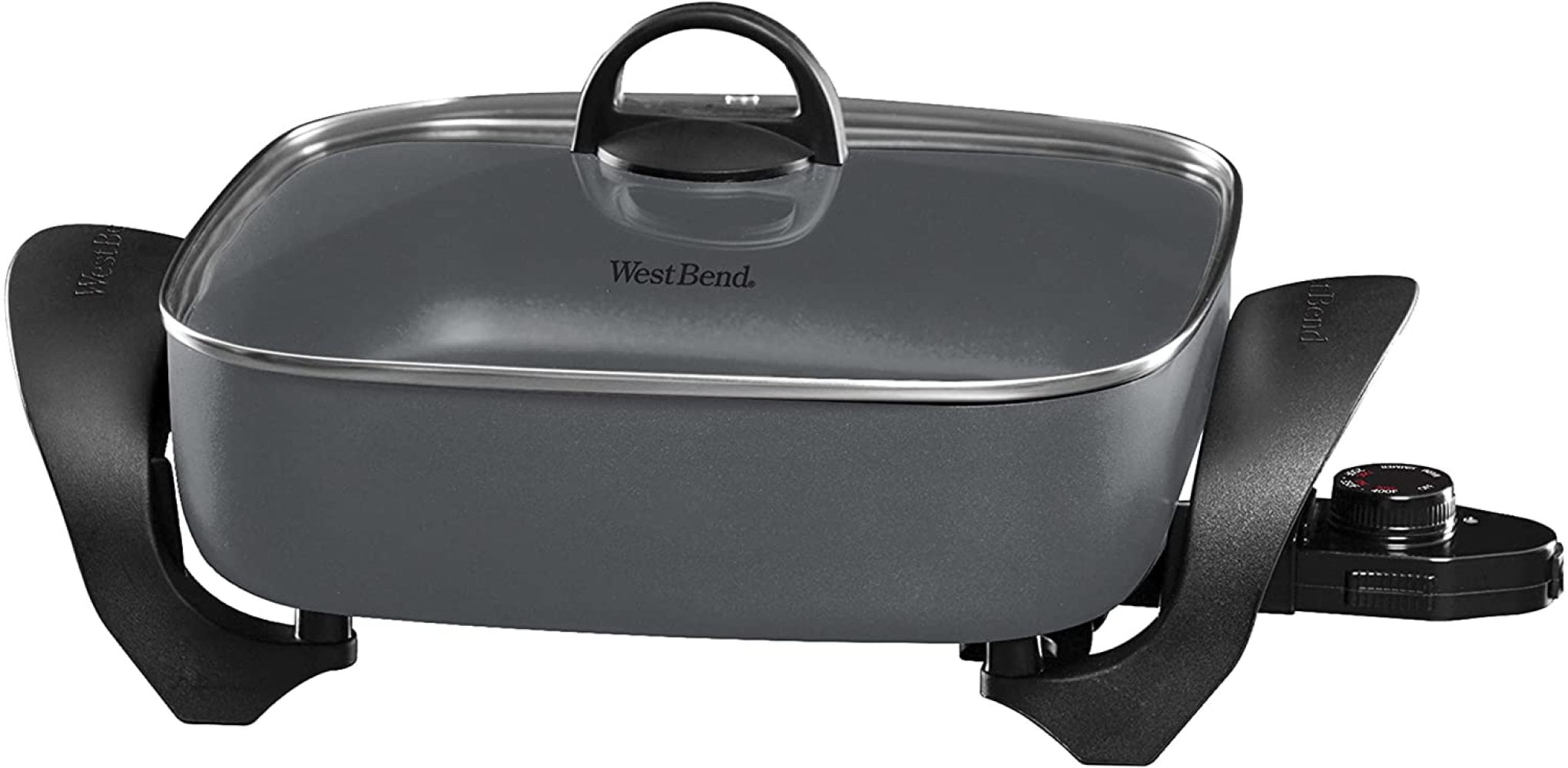 West Bend Electric Skillet, FamilySized 3Inch Deep with Diamond