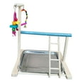 thumbnail image 2 of Parque Infantil para Loros, Juguete para Masticar pájaros, Juguete con Campana para Loros, Soporte para Perca para Entrenamiento de Loros, Gimnasio, 2 of 9