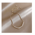 thumbnail image 2 of Pulseras De Plata 925 Xtellar Mujer Oro De Bambú Ajustable Elegante, 2 of 4