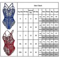 thumbnail image 4 of Women Sexy Lace Bodysuit Underwear Nightwear Lingerie (blue), 4 of 4
