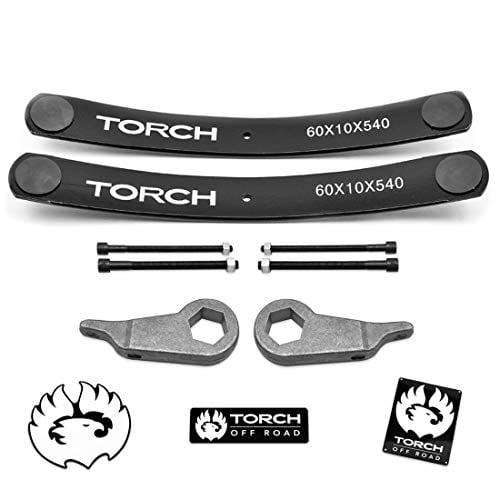 TORCH Kit de Levage de Niveau 3 Pouces pour Ford Ranger 4X4 2WD Edge Sport Ajouter une Feuille Convient Aussi 1995-2001 Ford Explorer 2001-2005 Ford Explorer Sport Trac - Modèles de Suspension à Barre de Torsion Seulement