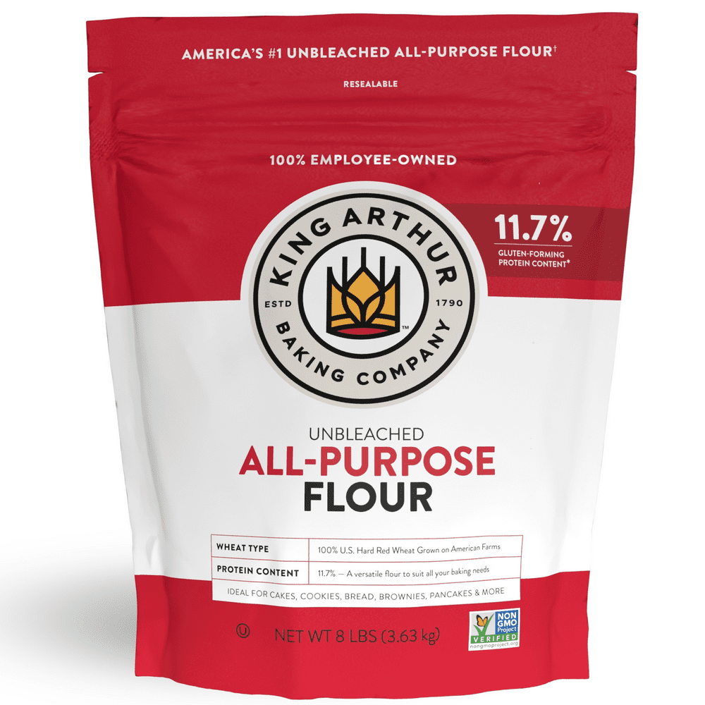 king-arthur-baking-company-all-purpose-flour-8-lb-walmart-walmart