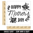 thumbnail image 2 of Happy Mother's Day Framed in Roses Self-Inking Rubber Stamp Ink Stamper - Red Ink - Large 1-1/2 Inch, 2 of 7