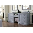 thumbnail image 3 of James Martin Vanities 82" Double Vanity Set, Bright White w/ 3 CM White Zeus Quartz Top, 3 of 7