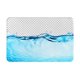 thumbnail image 1 of Balery Crystal Clear Water Splash Felpudo de franela, resistente a las manchas y a la decoloración, para uso interior y exterior, fácil de limpiar, 40 x 60 cm, 1 of 7