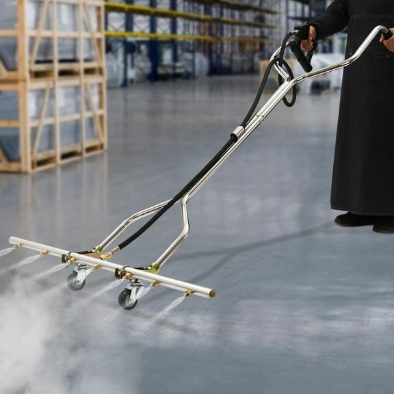 Water Broom for Pressure Washer Professional Power Washer Broom Attachment, Pressure Washer Water Broom with 7 Nozzles