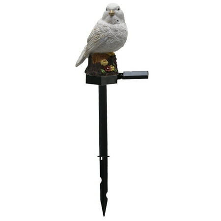 

Outdoor Solar Resin Bird LED Ground Plug Light Lawn Solar Light White