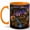 Orange, variant on Forest Globe Cottage 11oz Ceramic Mug, Whimsical Nature Coffee Cup