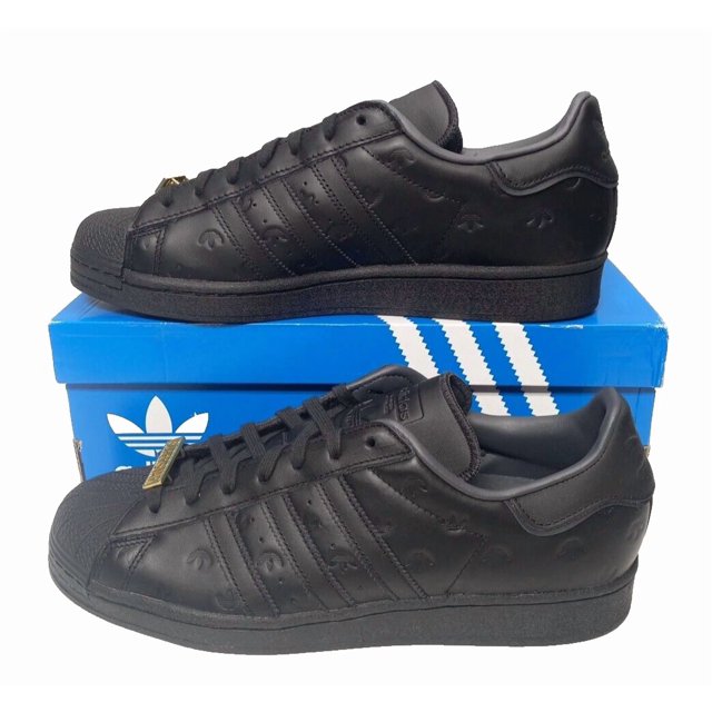 Adi-das Originals Superstar Black Carbon GY0026 Casual Shoes Sneakers Mens Sz 10