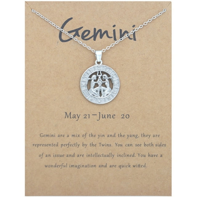 Fiudx Collar In Zodiaco, Colgante En Constelación, Regalo de Cumpleaños para Mujeres, Regalo de Vacaciones para Niñas, Joyería de Uso Diario, Regalo para Familiares y Amigos, Chapado En Aleación de 2