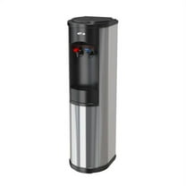 Oasis® Artesian Plumbed Hot/Cold Floorstand Water Cooler, 5-Gallon Capacity, Stainless