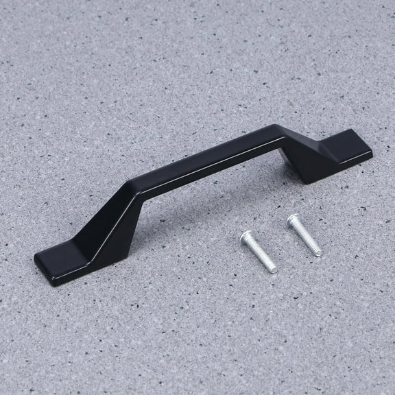 ROMANSENTIAL 1Set Flush Handles Cabinet Handle for Cupboard Black Vanity Knobs Euro Style
